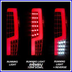 04-12 Chevy Colorado GMC Canyon OLED Tube Red Clear Full LED Tail Brake Light
