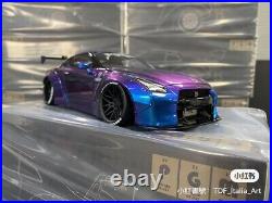 1/18 PGM Nissan GTR R35 LBWK Chameleon Alloy Full Open Diecast with Engine