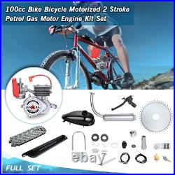 100CC Bike Engine Bicycle Motor Kit 2Stroke Gas Motorized Bike Modified FULL Set