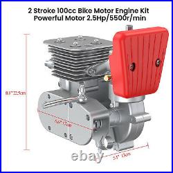 100CC Engine Bike Bicycle Motor Kit 2Stroke Gas Motorized Bike Modified FULL Set
