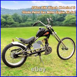 100CC Engine Bike Bicycle Motor Kit 2Stroke Gas Motorized Bike Modified FULL Set