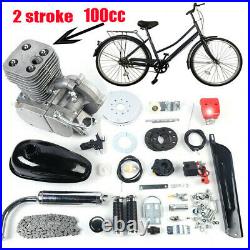 100cc Full Set Bicycle Engine Kit 2-Stroke Gas Motorized Motor Bike Modified NEW