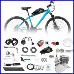 110cc 2-Stroke Bicycle Motor Kit Bike Motorized Gasoline Petrol Engine Full Set