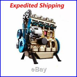 124 Full Metal Assembled Four-cylinder Inline Gasoline Engine Model Building