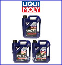 15 Liters Engine Motor Oil Liqui Moly Premium Fully Synthetic 5W-40 for Mercedes