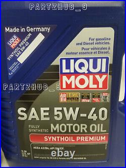 15 Liters Engine Motor Oil Liqui Moly Premium Fully Synthetic 5W-40 for Mercedes