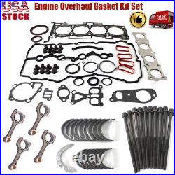 2.4L Engine Rebuild Overhaul Kit WithGasket Kit/Connecting Rod/Bearing/Head Bolts