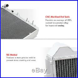 2-Row Aluminum Core Racing Engine Cooling Radiator For 1983-1985 Mazda RX7 FB3S
