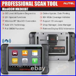 2021 NEW Autel MaxiCOM MK808BT OBDII Diagnostic Scanner Full System MK808 MX808