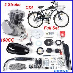 2023 100cc 2 Stroke Bicycle Motor Kit Bike Motorized Petrol Gas Engine Full Set