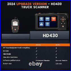 2024 ANCEL HD430 Heavy Duty Truck Scanner OBD2 For Cummins Caterpillar Engines