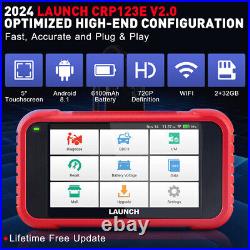 2024 LAUNCH CRP123E V2.0 Car OBD2 Diagnostic Scanner Tool ABS SRS Engine DPF SAS