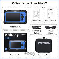 2024 TOPDON AD600 OBD2 Scanner Engine ABS SRS SAS AT TPMS EPB Diagnostic Tool