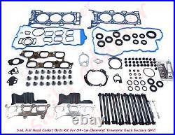3.6L Full Head Gasket Bolts Kit For 09-16 Chevrolet Tranverse Buick Enclave GMC