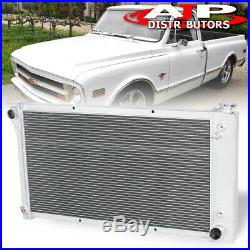 3-Row Front Mount Engine Cooling Radiator For 1967-1972 Chevy C/K10 C/K20 C/K30