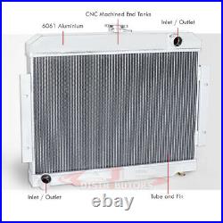 3 RowithCore Aluminum Performance Engine Cooling Radiator For 1972-1986 Jeep Cj