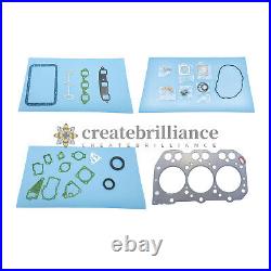 3TNA72 Full Head Gasket Set Kit for Yanmar 3TNA72L 3TNA72UJ Engine John Deere