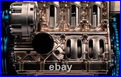 4 Cylinder Full Metal Car Engine Assembly Kit Model Toys for Adult