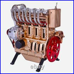 4 cylinder full metal car engine assembly kit model toys for adults engine model
