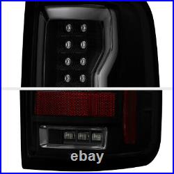 Black Smoked FULL LED 2004-2008 Ford F150 Lobo Tail Lamp Neon Tube Light U-Bar