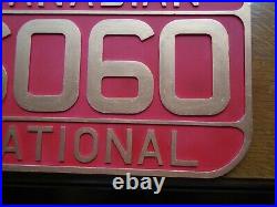 Canadian National CNR 6060 FULL SIZE Locomotive Number Plate Replica