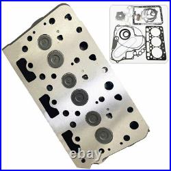 Complete Cylinder Head Assy+ Full Gasket Kit for Kubota D782 Engine Replacement