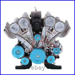 DIY 13 Full Metal Model 500+ Parts Assembly Engine V8 Motor Kit Toy Gift