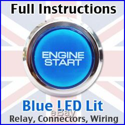 Engine Car Start Starter Stop Power Push Button Switch Full DIY kit! BC