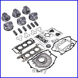 Engine Full Gasket Set+ Piston w /Rings for Jaguar Land Rover 3.0L V6 AJ126