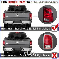 FACTORY RED 2009-2018 Dodge Ram 1500 2500 3500 FULL LED Tail Lights Lamps Set