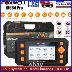 FOXWELL NT634 Pro Car OBD2 Scan Auto Diagnostic Tool ABS SRS TPMS Oil Reset b8