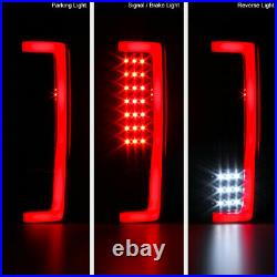 FULL LED 17-19 Ford F250 F350 F450 SD Neon Tube Black Backup Tail Lights SET