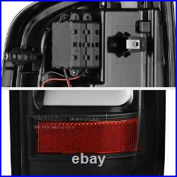 FULL LED For 15-21 Chevy Colorado Pickup Black Neon Tube Tail Light Lamp Pair