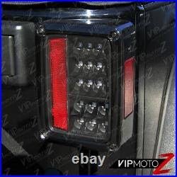 ^FULL LED UPGRADE^ For 07-18 Jeep Wrangler Black Tail Light Brake Reverse Signal