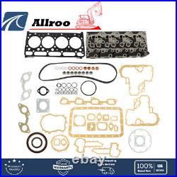 Fits For Kubota V2203 Engine/Bobcat 753 763 Complete Cylinder Head & Full Gasket