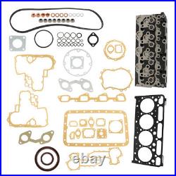 Fits For Kubota V2203 Engine/Bobcat 753 763 Complete Cylinder Head & Full Gasket