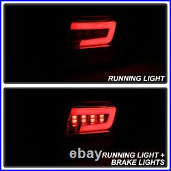 For 08-14 Subaru WRX STI Sedan FULL LED Red Neon Tube Tail Lights Lamp Housing