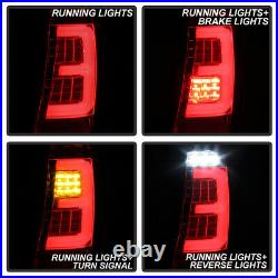 For 99-04 Jeep Grand Cherokee Chrome FULL LED Neon Tube Tail Light Brake Lamp