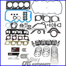 Ford Focus 2.0L SOHC P Full Gasket Set Bearings Pistons+Rings Engine Kit-5PC