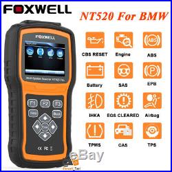 Foxwell NT520 For BMW Full Systems Engine ABS SRS Scanner SAS DPF TPMS EPB Reset