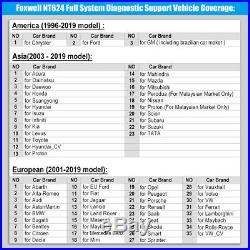 Foxwell NT624 Elite Car Scanner ABS EPB Oil Reset Full System Engine OBD2 Tool
