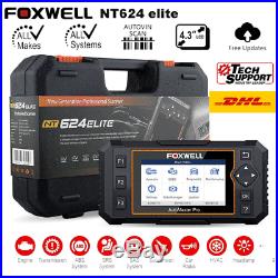 Foxwell NT624 Elite OBD2 Scanner Full System Diagnostic Tool SRS ABS Engine Oil