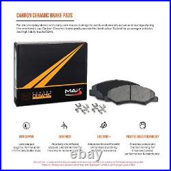 Front & Rear Brake Rotors + Ceramic Pads for Subaru Crosstrek Impreza