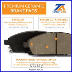 Front+Rear Disc Brake Rotors And Ceramic Pads Kit For Land Rover Range Sport