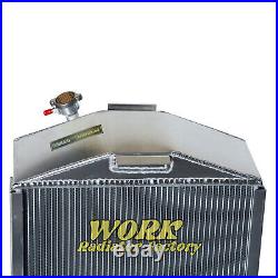 Full Aluminum Radiator fits for 1933 1934 Ford Cars Chevy V8 Conversion AT/MT