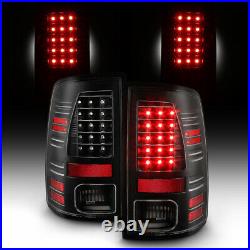 Full Black Edition For 13-18 Dodge RAM 1500 2500 3500 LED Light Tube Tail Lamp