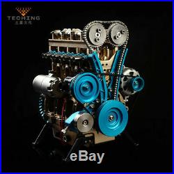 Full Metal Assembled Four-Cylinder Inline Gasoline Engine Model Building Kits