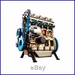 Full Metal Assembled Four-cylinder Inline Gasoline Engine Model Building 10V-20V