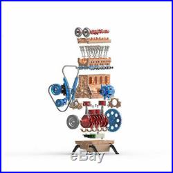 Full Metal Assembled Four-cylinder Inline Gasoline Engine Model Building Gift