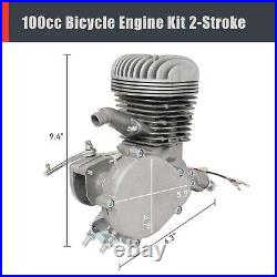 Full Set 2 Stroke 100cc Bike Bicycle Motorized Gas Motor Engine Kit Speedometer